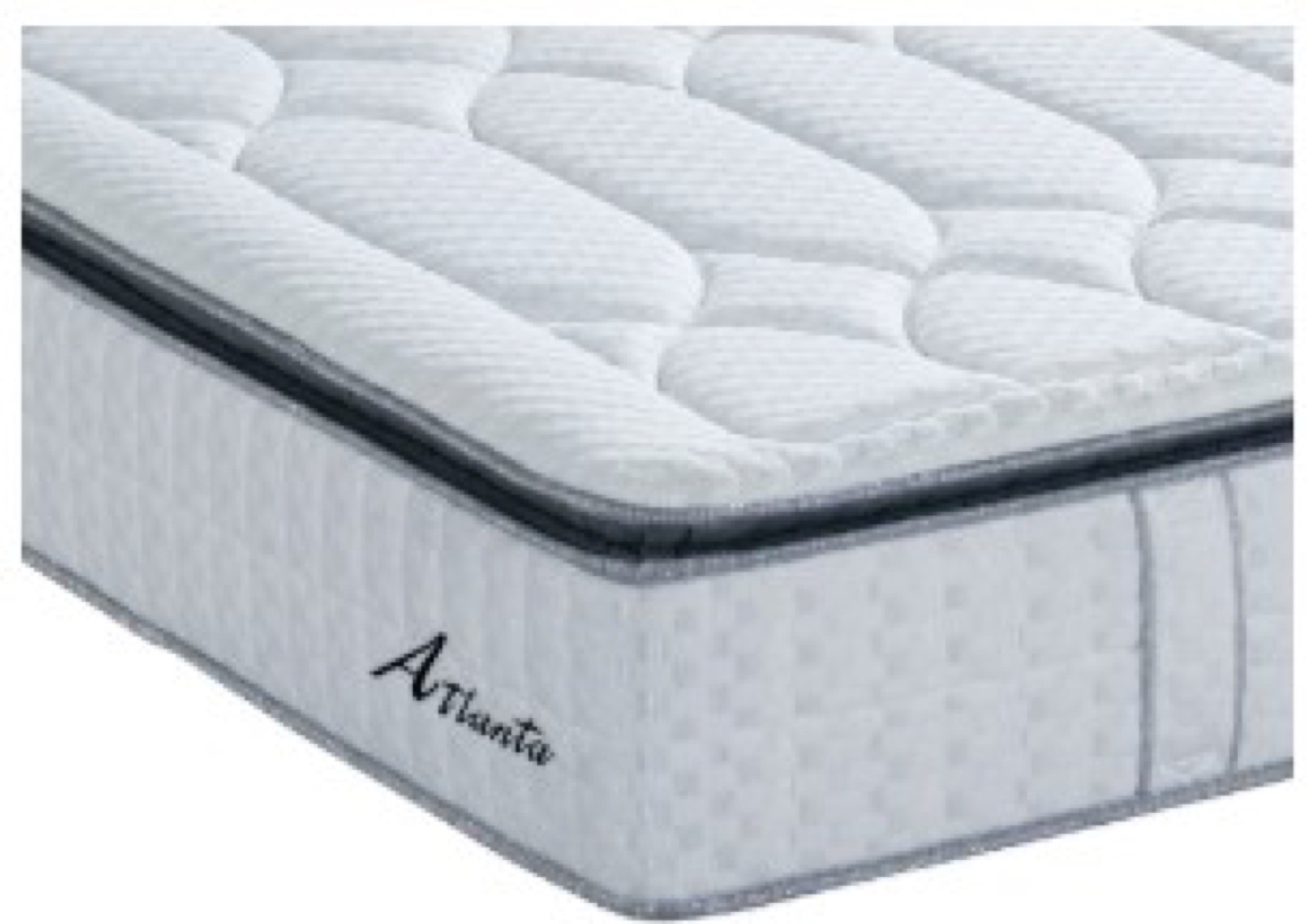 Colchão Atlanta acolchoado branco